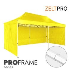 Tirdzniecības telts Zeltpro Proframe dzeltena, 3x6 цена и информация | Палатки | 220.lv