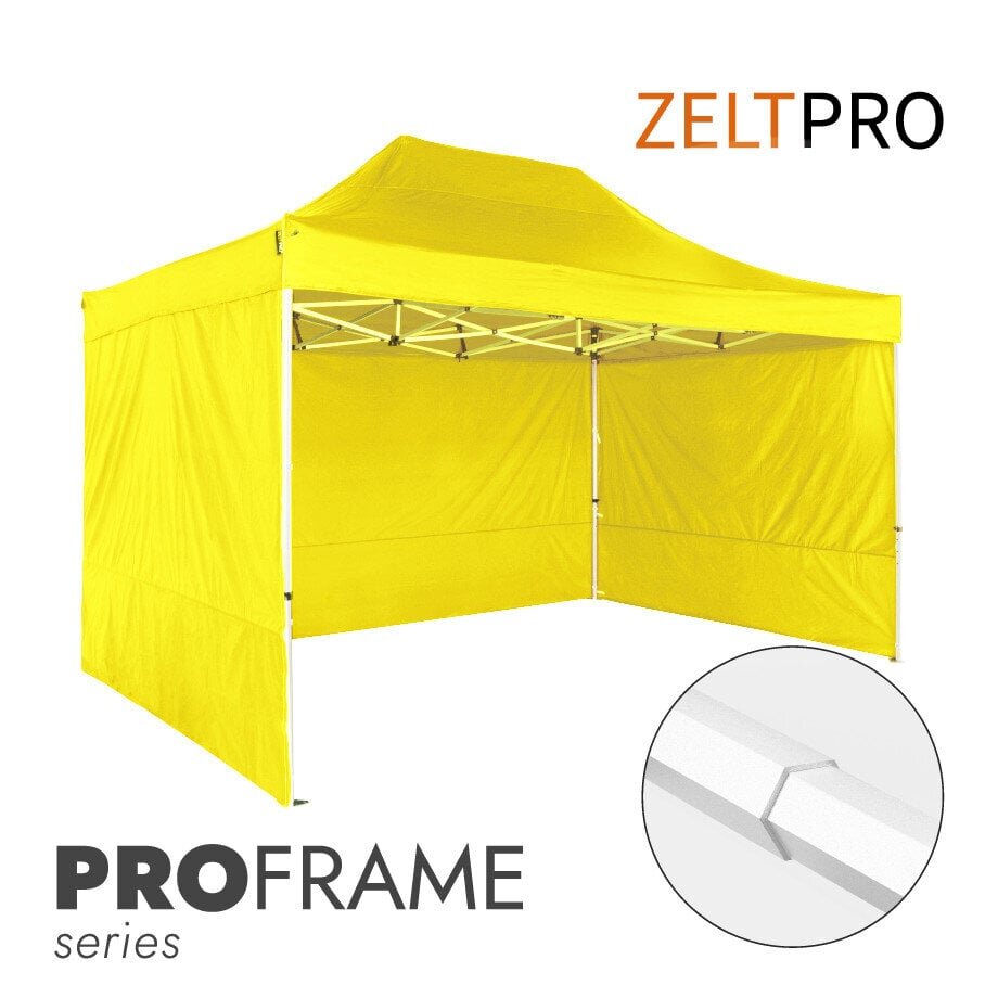 Tirdzniecības telts Zeltpro Proframe dzeltena, 3x2 цена и информация | Teltis | 220.lv