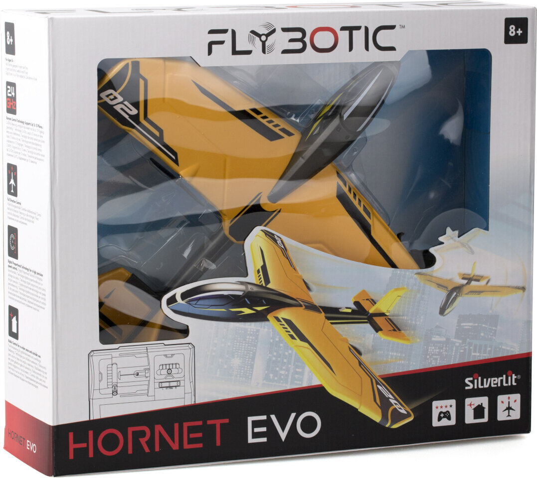 Attālināt vadāma lidmašīna SilverLit Flybotic Hornet Evo цена и информация | Rotaļlietas zēniem | 220.lv
