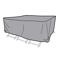 Aizsardzības Futlāris DKD Home Decor Galds Melns Alumīnijs Tumši pelēks (240 x 130 x 60 cm) cena un informācija | Krēslu paliktņi | 220.lv