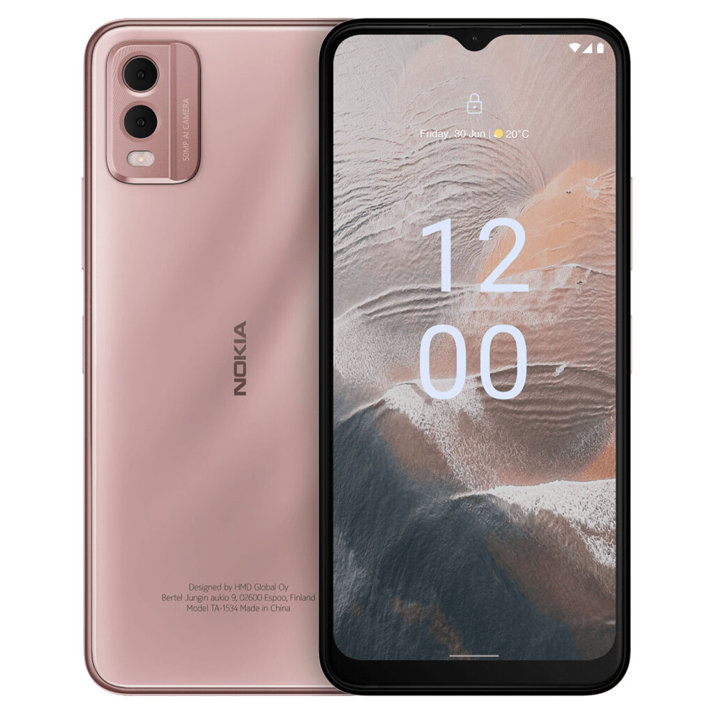 Телефон Nokia C32 3/64ГБ Beach Pink цена | 220.lv