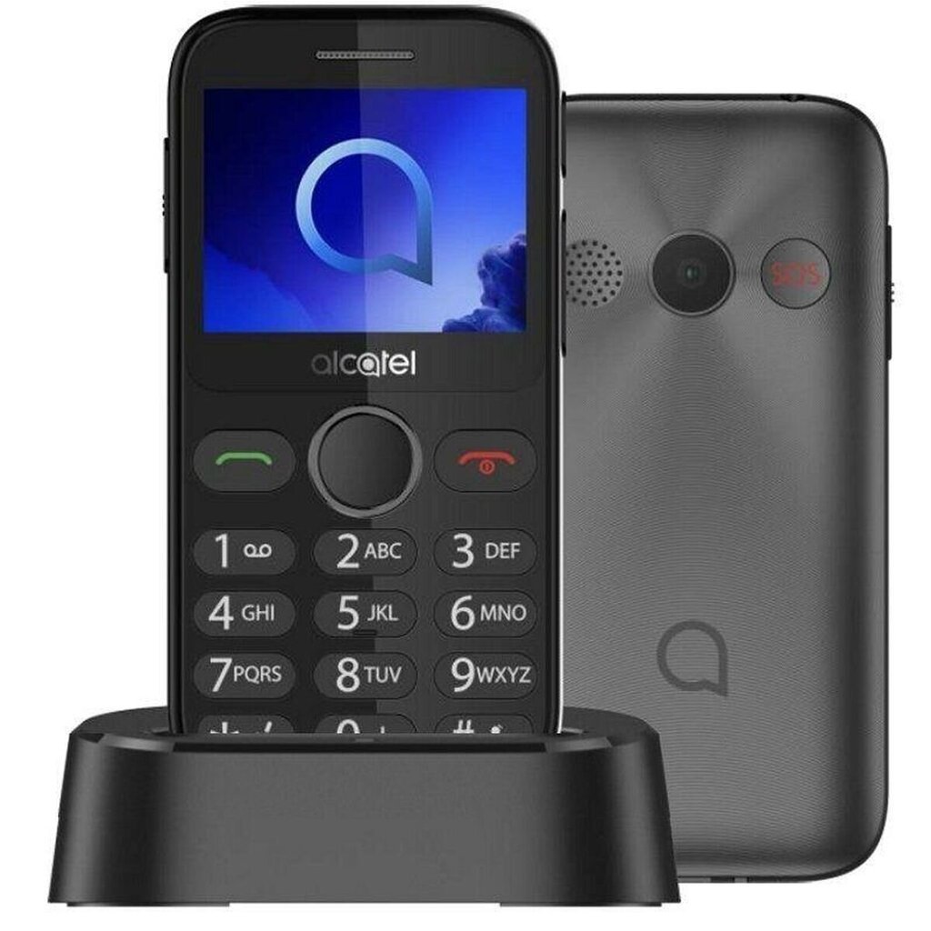 Телефон Alcatel Mobilais Telefons Senioriem Alcatel 2020X Melns цена |  220.lv