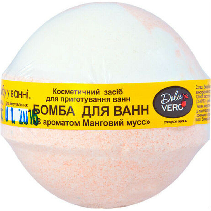 "Dolce Vero" Geizers bumba vannām Mango Mousse, 75 g cena un informācija | Dušas želejas, eļļas | 220.lv