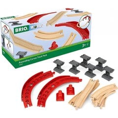 Комплект изогнутых рельсов Brio World цена и информация | Игрушки для мальчиков | 220.lv