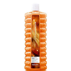 Vannas putas Fireside Glow ar krustnagliņu un ādas koka aromātu, 1000 ml, Avon цена и информация | Масла, гели для душа | 220.lv