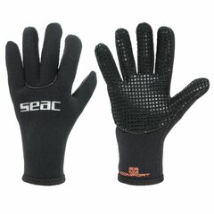 Перчатки для дайвинга Seac Seac Comfort 3 MM Чёрный цена и информация | Наборы для подводного плавания | 220.lv