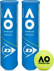 Āra tenisa bumbiņas Dunlop Australian Open (2x4 gab.) cena un informācija | Āra tenisa preces | 220.lv
