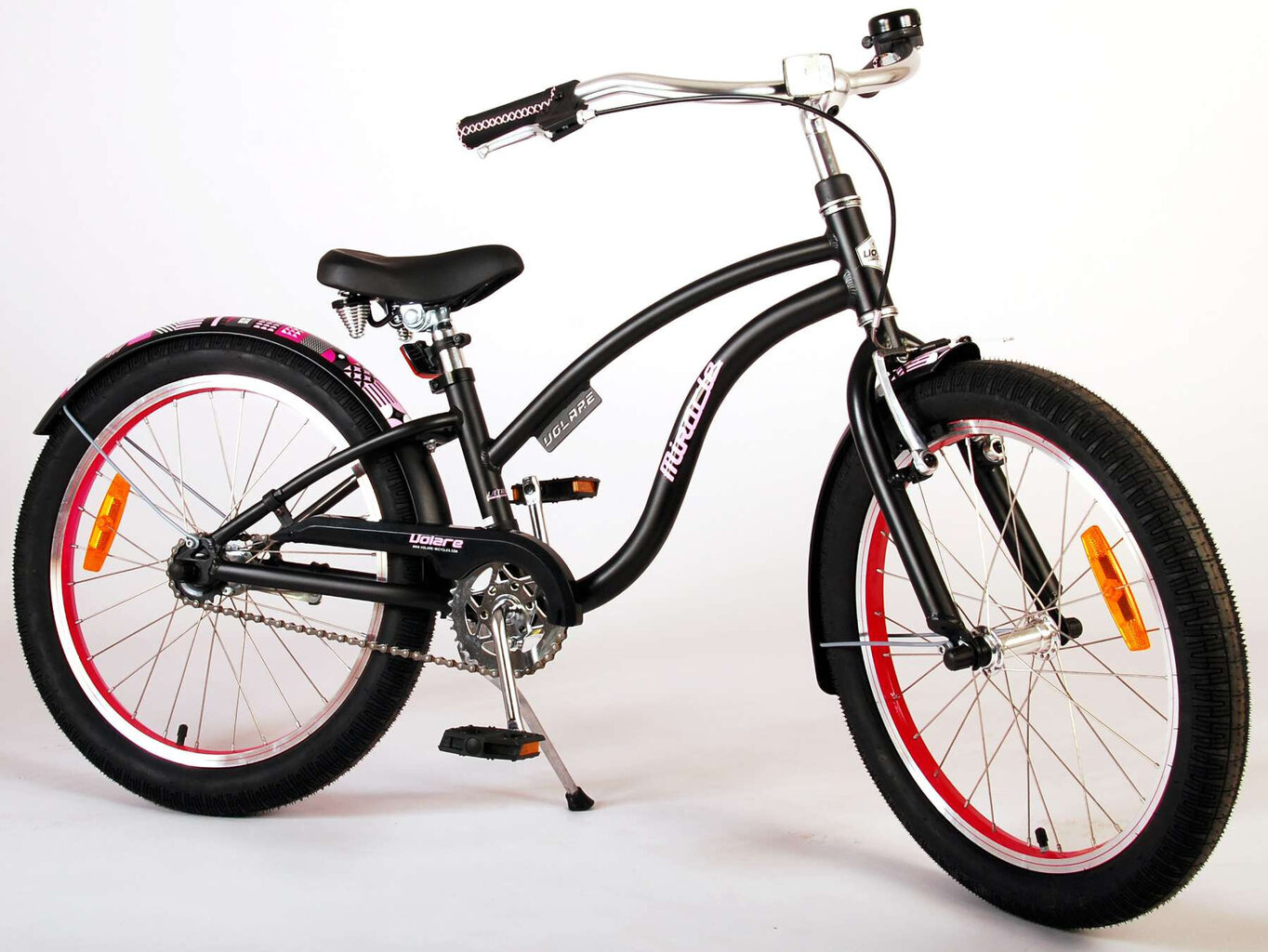 Bērnu velosipēds Volare Miracle Cruiser, 20", melns цена и информация | Velosipēdi | 220.lv