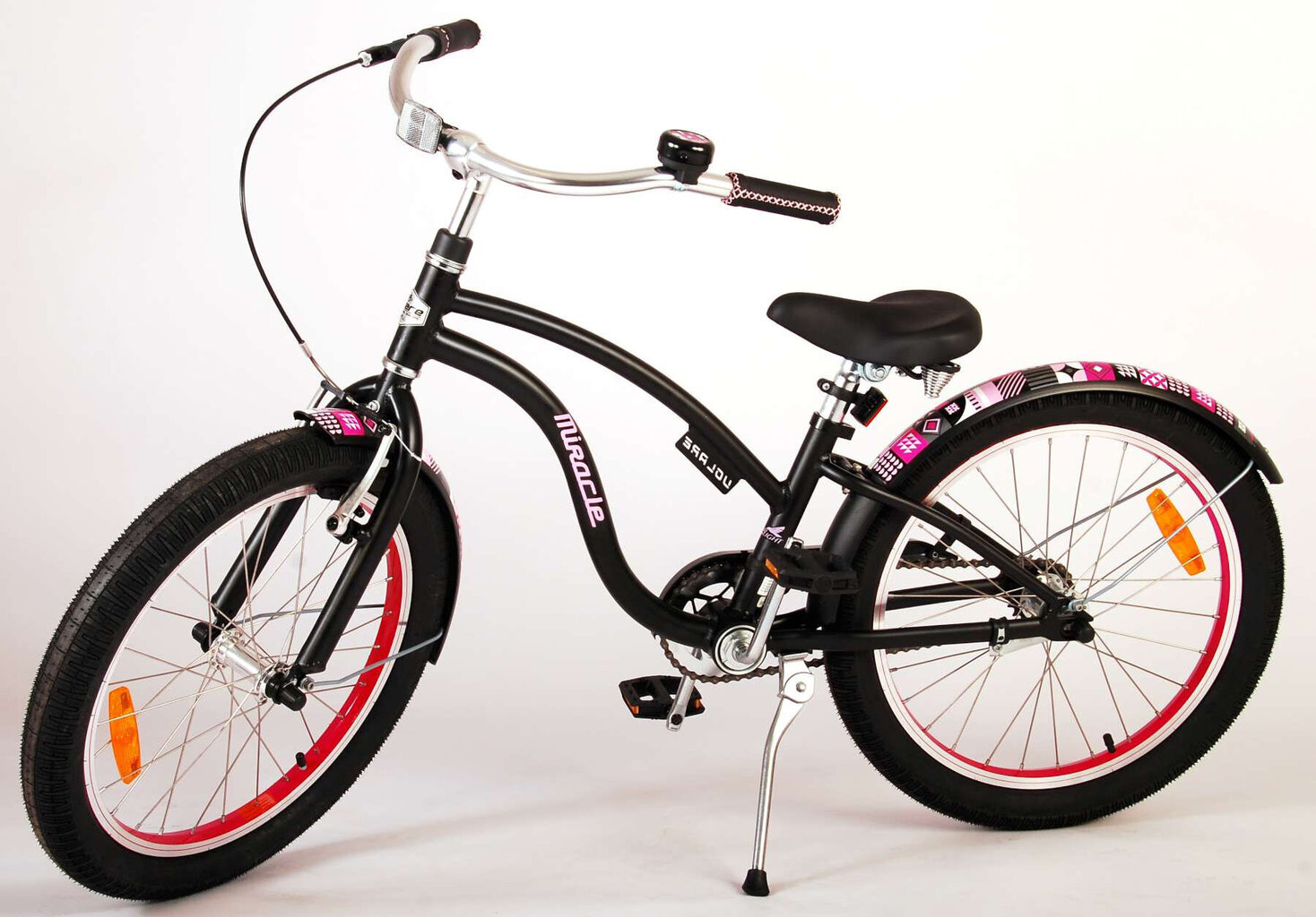 Bērnu velosipēds Volare Miracle Cruiser, 20", melns cena un informācija | Velosipēdi | 220.lv