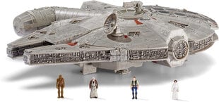 Kosmosa kuģis ar 4 figūrām Jazwares Star Wars Micro Galaxy Millennium Falcon цена и информация | Игрушки для мальчиков | 220.lv