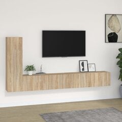 vidaXL 3-daļīgs TV skapīši, inženierijas koks, Sonomas ozolkoka cena un informācija | TV galdiņi | 220.lv