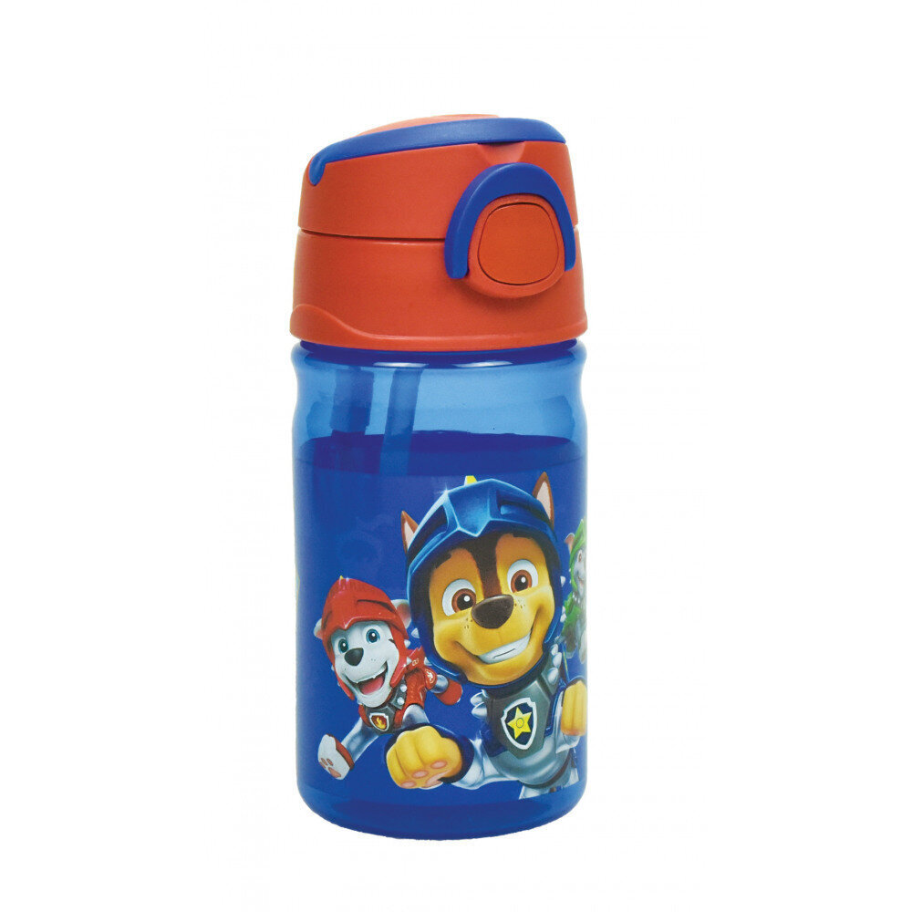 Dzeramā pudele ar salmiņu Paw Patrol 350ml cena un informācija | Ūdens pudeles | 220.lv