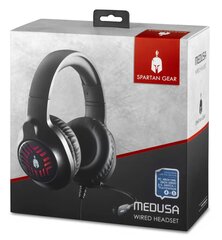 Spartan Gear - Medusa Vadu Austiņas (Savietojamas ar datoru, PS4, PS5.XBOX1, XBOX sērija x/s, slēdzis) Melnas cena un informācija | Austiņas | 220.lv