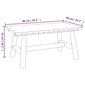 vidaXL kafijas galdiņš, 90x50x41 cm, egles masīvkoks cena un informācija | Dārza galdi | 220.lv