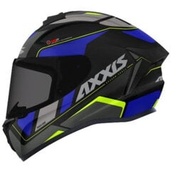 Draken WIND (XL) B7 BlackBlueMat ķivere cena un informācija | Moto ķiveres | 220.lv