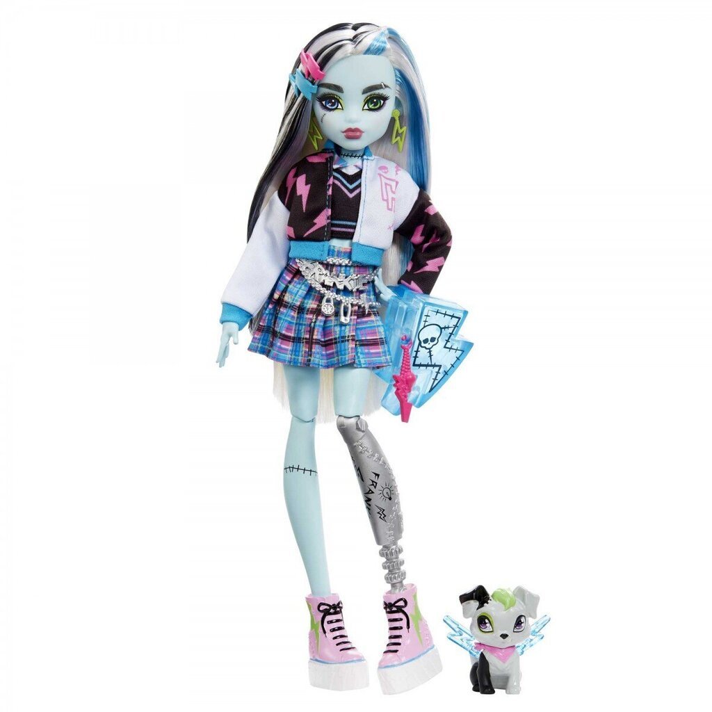 Lelle ar piederumu komplektu Monster High Core Frankie cena un informācija | Rotaļlietas meitenēm | 220.lv