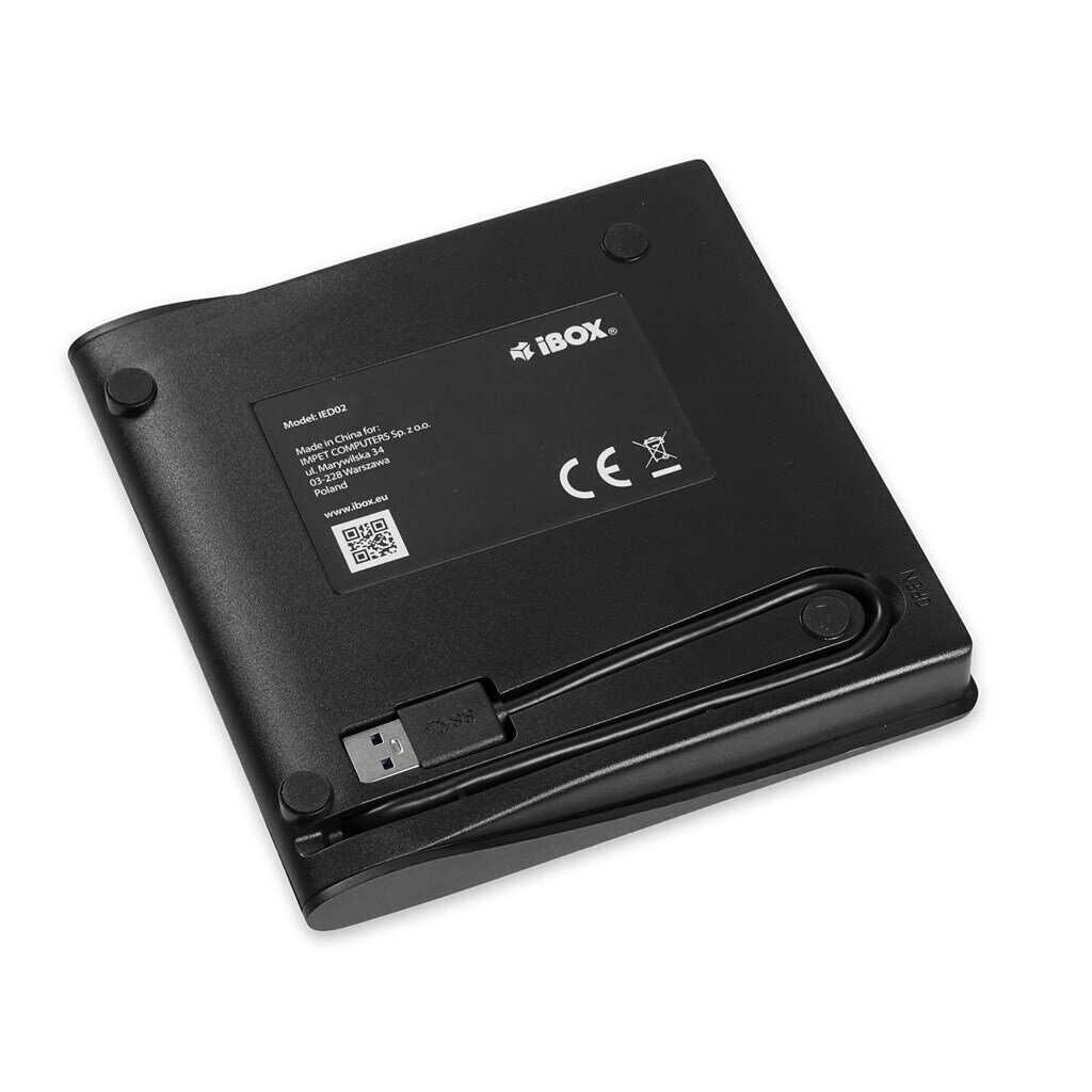 IBOX āRĒJAIS DVD DRIZENIS IED02 USB 3.0 cena un informācija | Diskdziņi | 220.lv