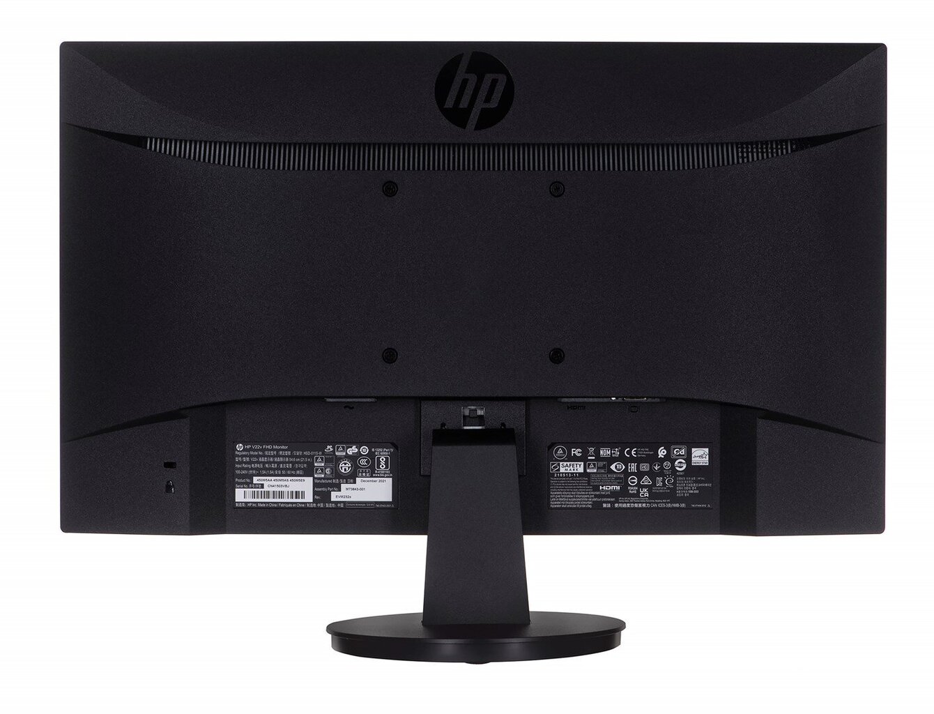Monitors HP LED, VA 21,5" V22v (450M5E9) cena un informācija | Monitori | 220.lv