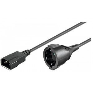 Adapteris Manhattan IEC320 C14 į Schuko F 1,5 m цена и информация | Kabeļi un vadi | 220.lv