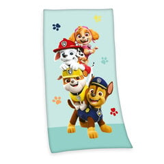 Herding ‘Paw Patrol‘ Velūra vannas dvielis bērniem, 75x150 cm cena un informācija | Dvieļi | 220.lv