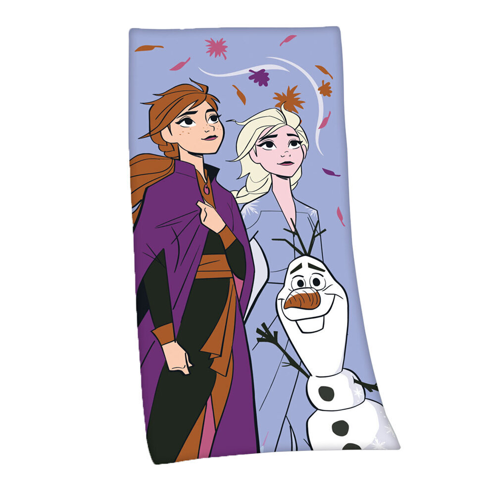 Herding ‘Disney Frozen 2‘ Velūra vannas dvielis bērniem, 75x150 cm cena un informācija | Dvieļi | 220.lv