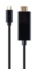 Kabelis Gembird USB Type-C Male - HDMI Male 4K@30Hz, 2 m, melns цена и информация | Адаптеры и USB разветвители | 220.lv