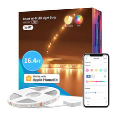 Viedā Wi-Fi LED lente ar RGBWW Meross MSL320 (5 m) HomeKit cena un informācija | LED lentes | 220.lv