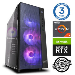 INTOP Ryzen 5 5600X 16GB 480SSD M.2 NVME+2TB RTX4060Ti 8GB no-OS cena un informācija | Stacionārie datori | 220.lv