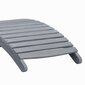 vidaXL sauļošanās zvilnis ar matraci, pelēks akācijas masīvkoks cena un informācija | Sauļošanās krēsli | 220.lv