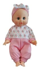 Кукла-младенец, как настоящая, с бутылочкой, 2 одежды, бохо пончо цена и информация | Игрушки для девочек | 220.lv