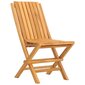 vidaXL saliekami dārza krēsli, 8 gab., 47x47x89 cm, masīvs tīkkoks цена и информация | Dārza krēsli | 220.lv