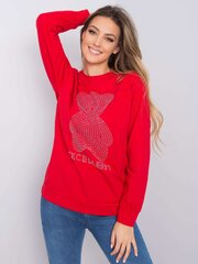 Женская красная блузка больших размеров цена и информация | Женские толстовки | 220.lv