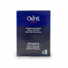 Gentl - Gentle Man Mini Razor Extra Refill цена и информация | Косметика и средства для бритья | 220.lv
