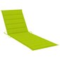 vidaXL sauļošanās zvilnis ar matraci, akācija, nerūsējošs tērauds cena un informācija | Sauļošanās krēsli | 220.lv