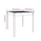 vidaXL dārza galds, balts, 82,5x82,5x76 cm, priedes masīvkoks cena un informācija | Dārza galdi | 220.lv