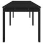 vidaXL dārza galds, 159,5x82,5x76 cm, priedes masīvkoks, melns cena un informācija | Dārza galdi | 220.lv