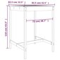 vidaXL dārza galds, 82,5x82,5x110 cm, priedes masīvkoks, balts cena un informācija | Dārza galdi | 220.lv