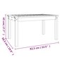 vidaXL dārza galds, 82,5x50,5x45 cm, priedes masīvkoks, balts цена и информация | Dārza galdi | 220.lv