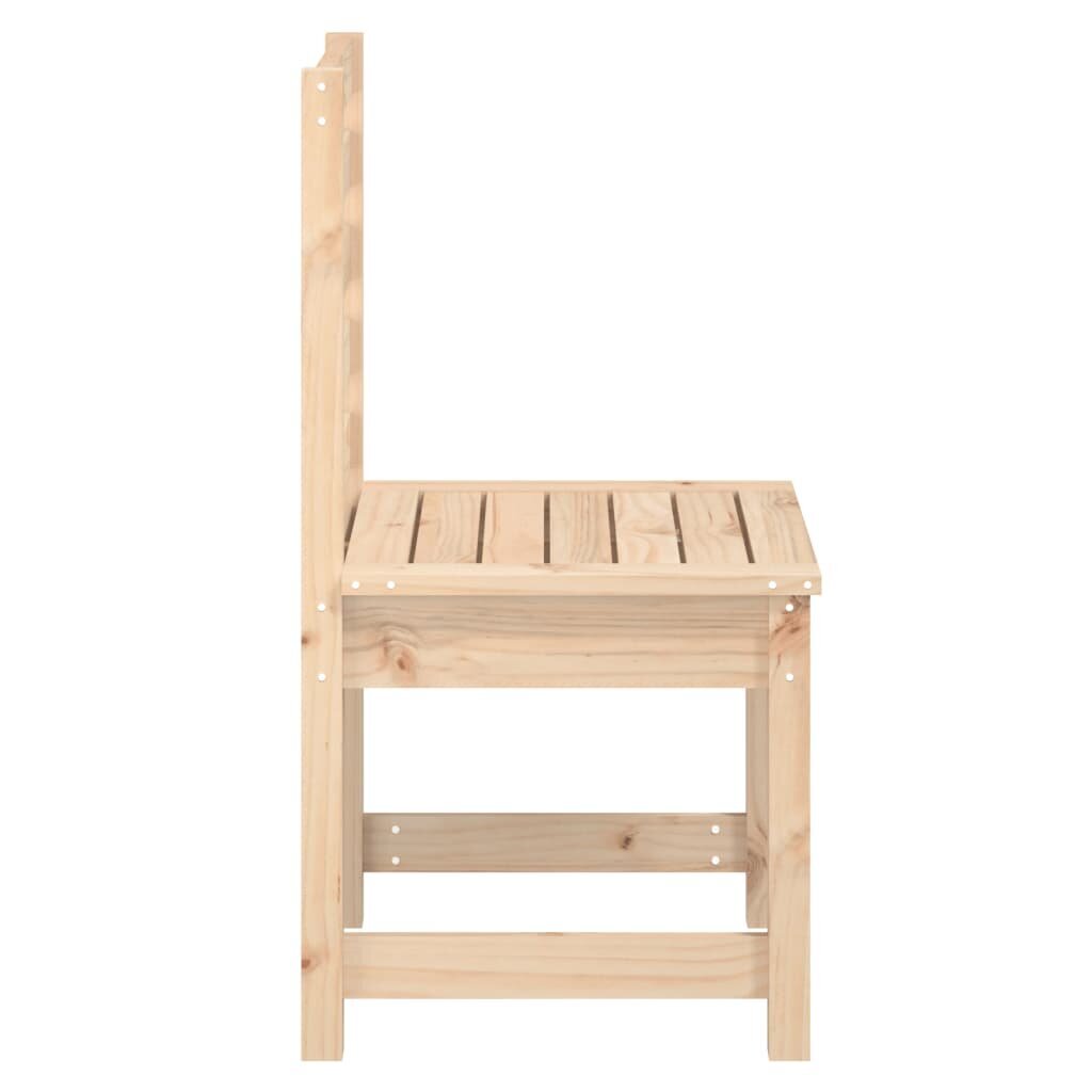 vidaXL dārza krēsli, 2 gab., 40,5x48x91,5 cm, priedes masīvkoks cena un informācija | Dārza krēsli | 220.lv