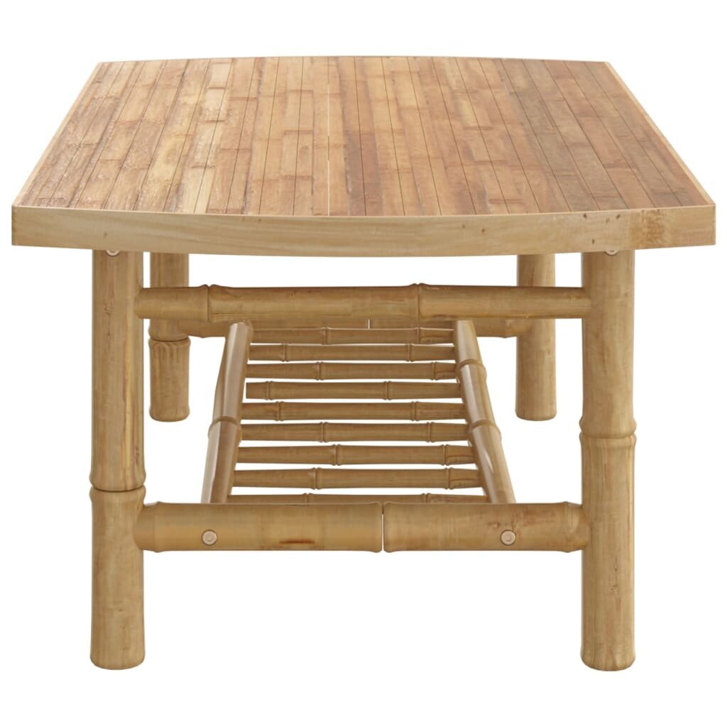 vidaXL dārza kafijas galdiņš, 90x55x37 cm, bambuss цена и информация | Dārza krēsli | 220.lv