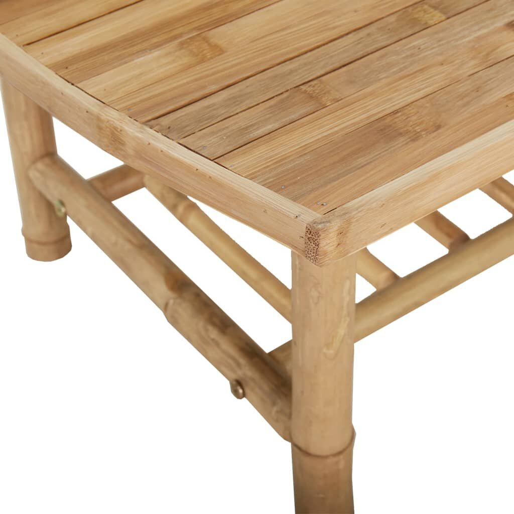 vidaXL dārza kafijas galdiņš, 90x55x37 cm, bambuss цена и информация | Dārza krēsli | 220.lv