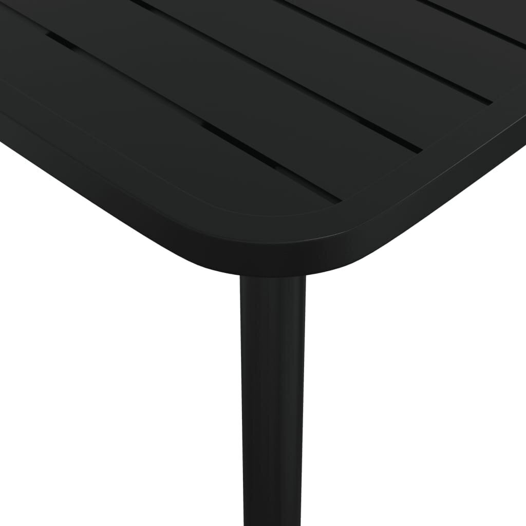 vidaXL dārza galds, antracītpelēks, 50x50x71 cm, tērauds cena un informācija | Dārza galdi | 220.lv
