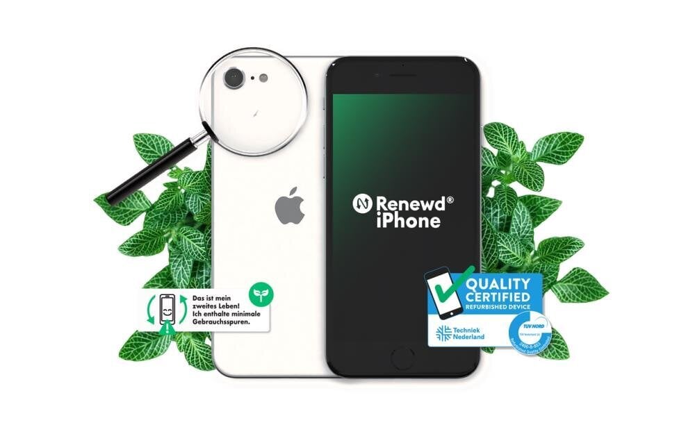 Renewd® iPhone SE (2022) 64GB Starlight RND-P26264 cena un informācija | Mobilie telefoni | 220.lv