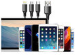 3in1 usb kabelis iphone/micro usb/type-c 1,2m cena un informācija | Savienotājkabeļi | 220.lv