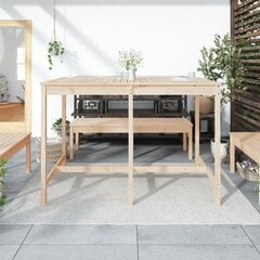 vidaXL dārza galds, 159,5x82,5x110 cm, priedes masīvkoks cena un informācija | Dārza galdi | 220.lv