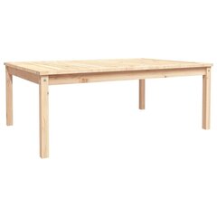 vidaXL dārza galds, 121x82,5x45 cm, priedes masīvkoks cena un informācija | Dārza galdi | 220.lv