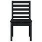 vidaXL dārza krēsli, 2 gab., melni, 40,5x48x91,5 cm, priedes masīvkoks цена и информация | Dārza krēsli | 220.lv