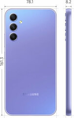 Viedtālruņi Samsung Galaxy A34 Violets 256 GB 6,6" цена и информация | Мобильные телефоны | 220.lv