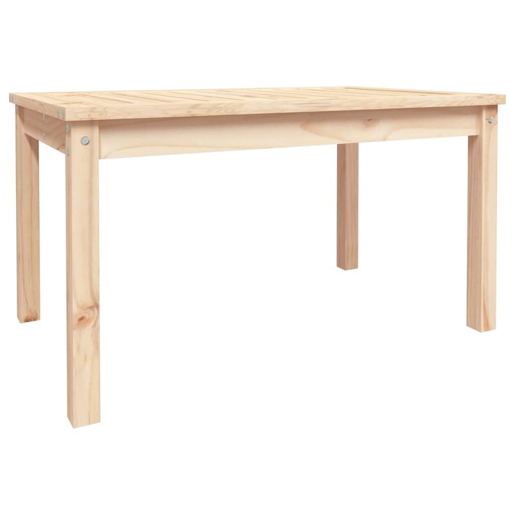 vidaXL dārza galds, 82,5x50,5x45 cm, priedes masīvkoks cena un informācija | Dārza galdi | 220.lv