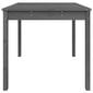 vidaXL dārza galds, pelēks, 82,5x82,5x76 cm, priedes masīvkoks cena un informācija | Dārza galdi | 220.lv